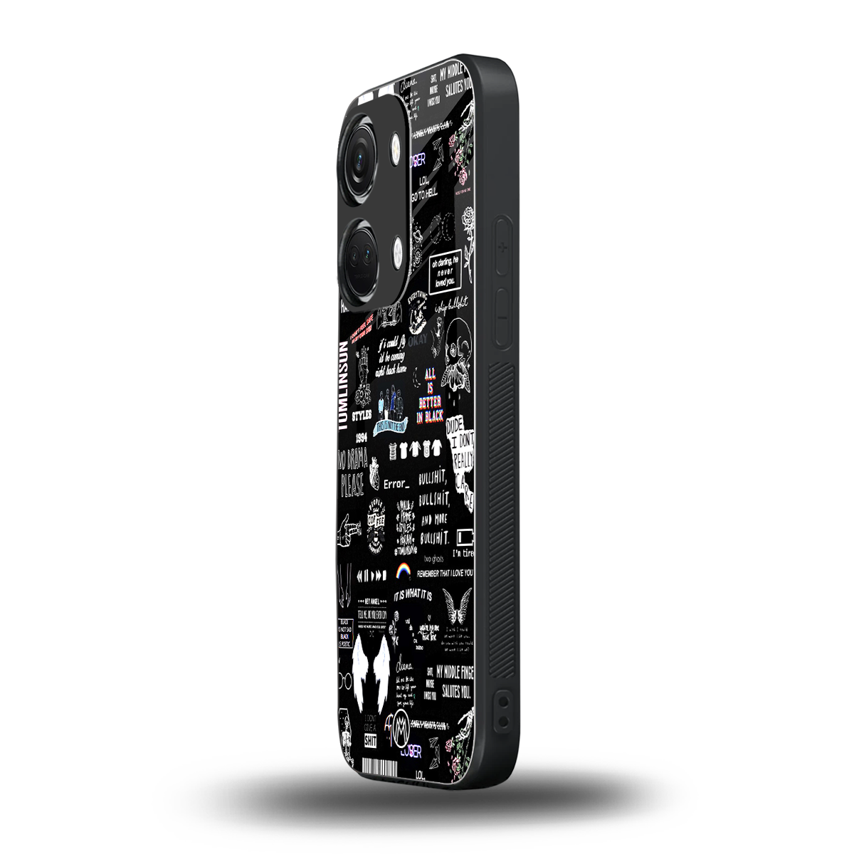 all is better in black back phone cover | glass case for oneplus nord 3
