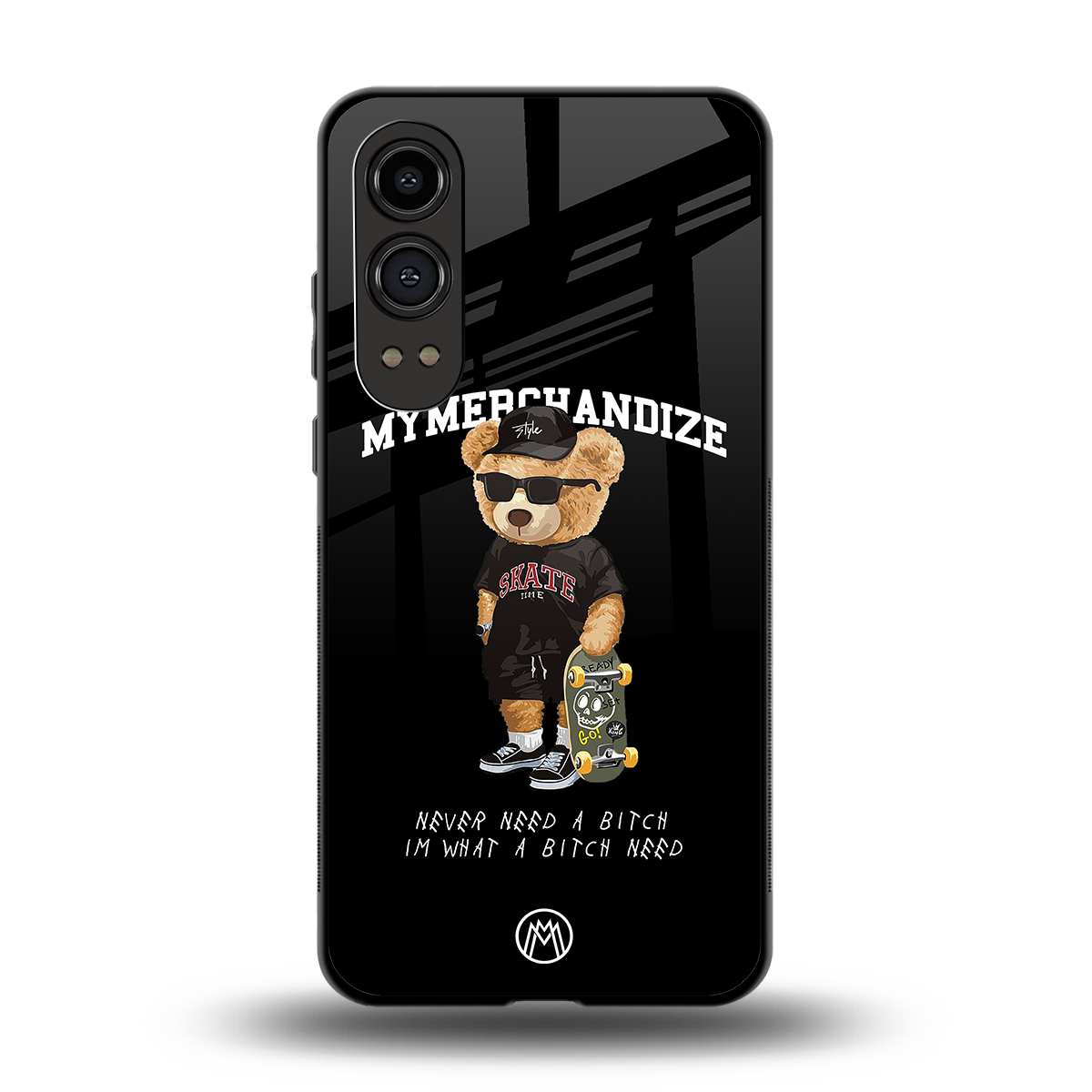 alpha bear back phone cover | glass case for oneplus nord ce 4 lite
