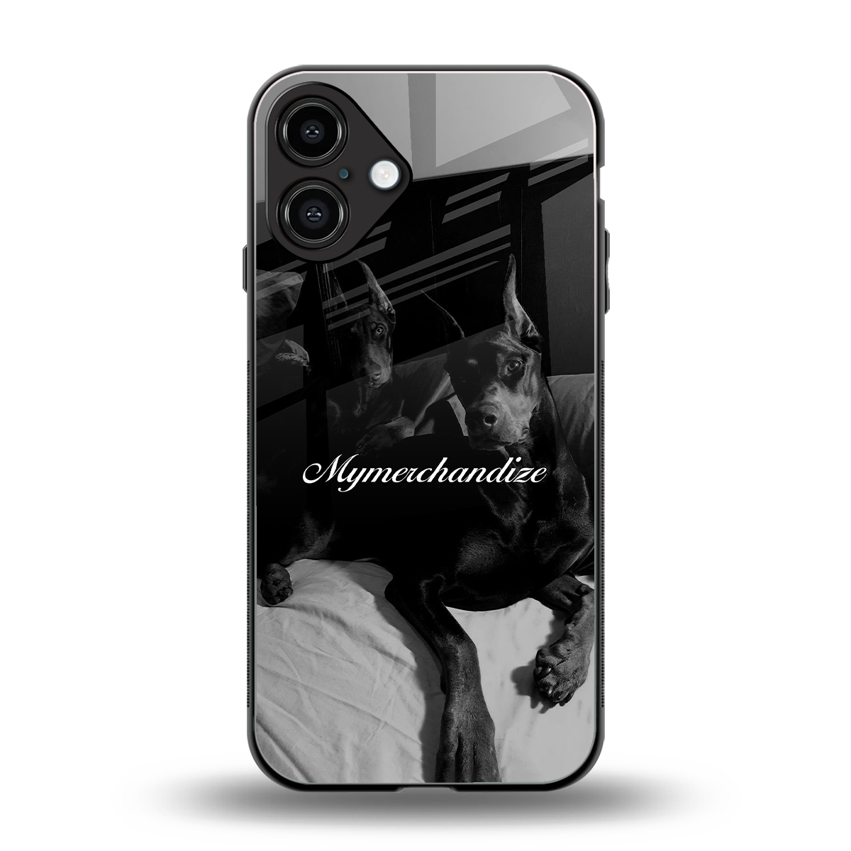 alpha pair back phone cover | glass case for iphone 16 plus