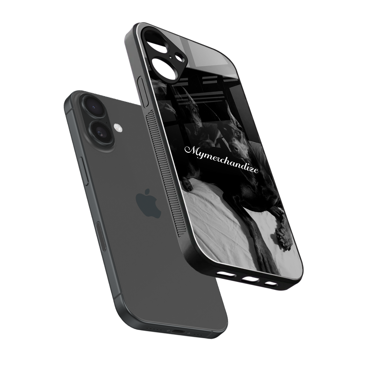 alpha pair back phone cover | glass case for iphone 16 plus