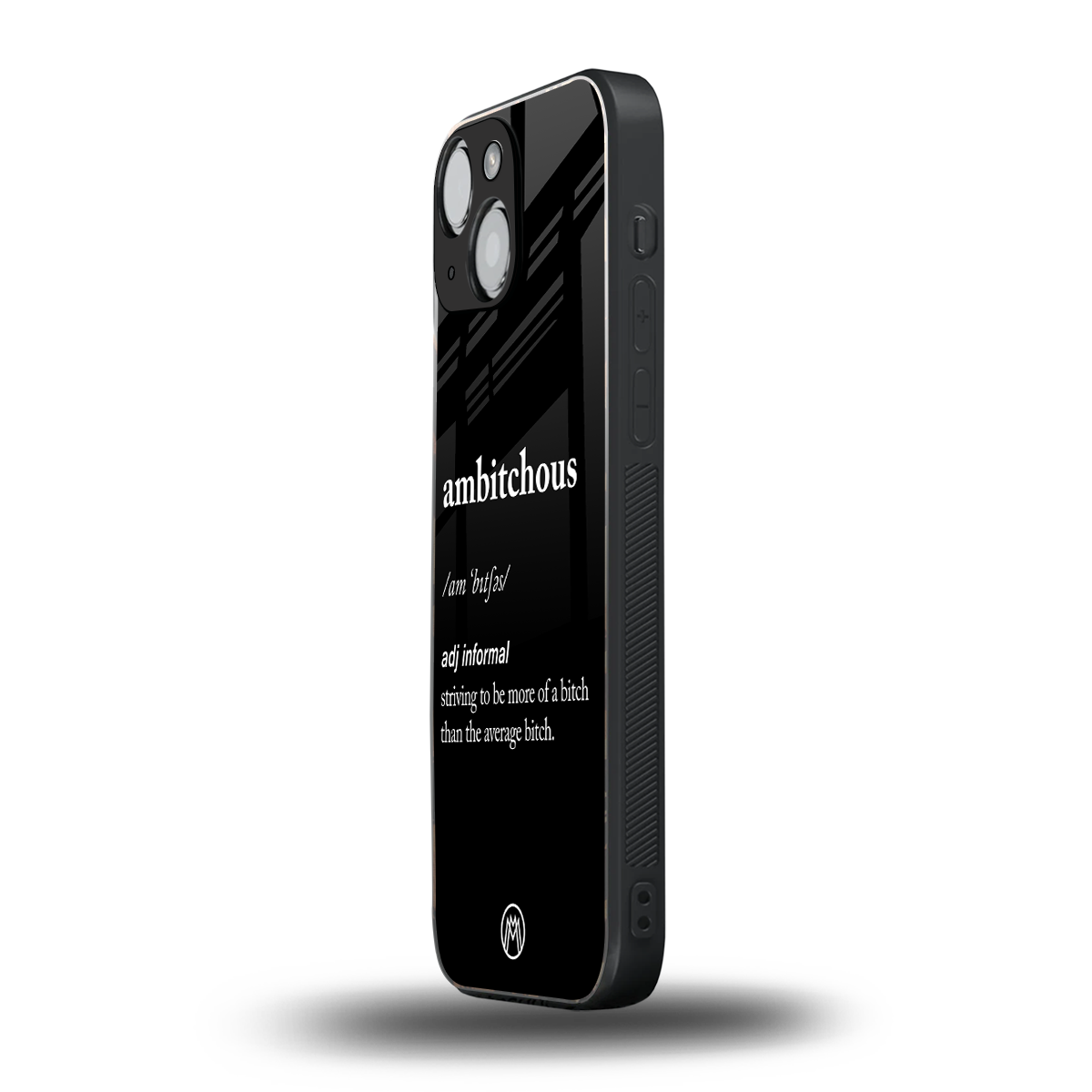 ambitchous back phone cover | glass case for iphone 13 mini