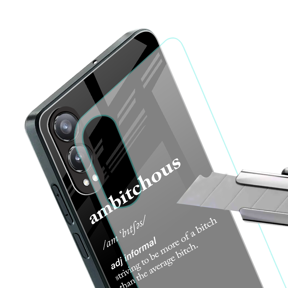 ambitchous back phone cover | glass case for oneplus nord ce 4 lite