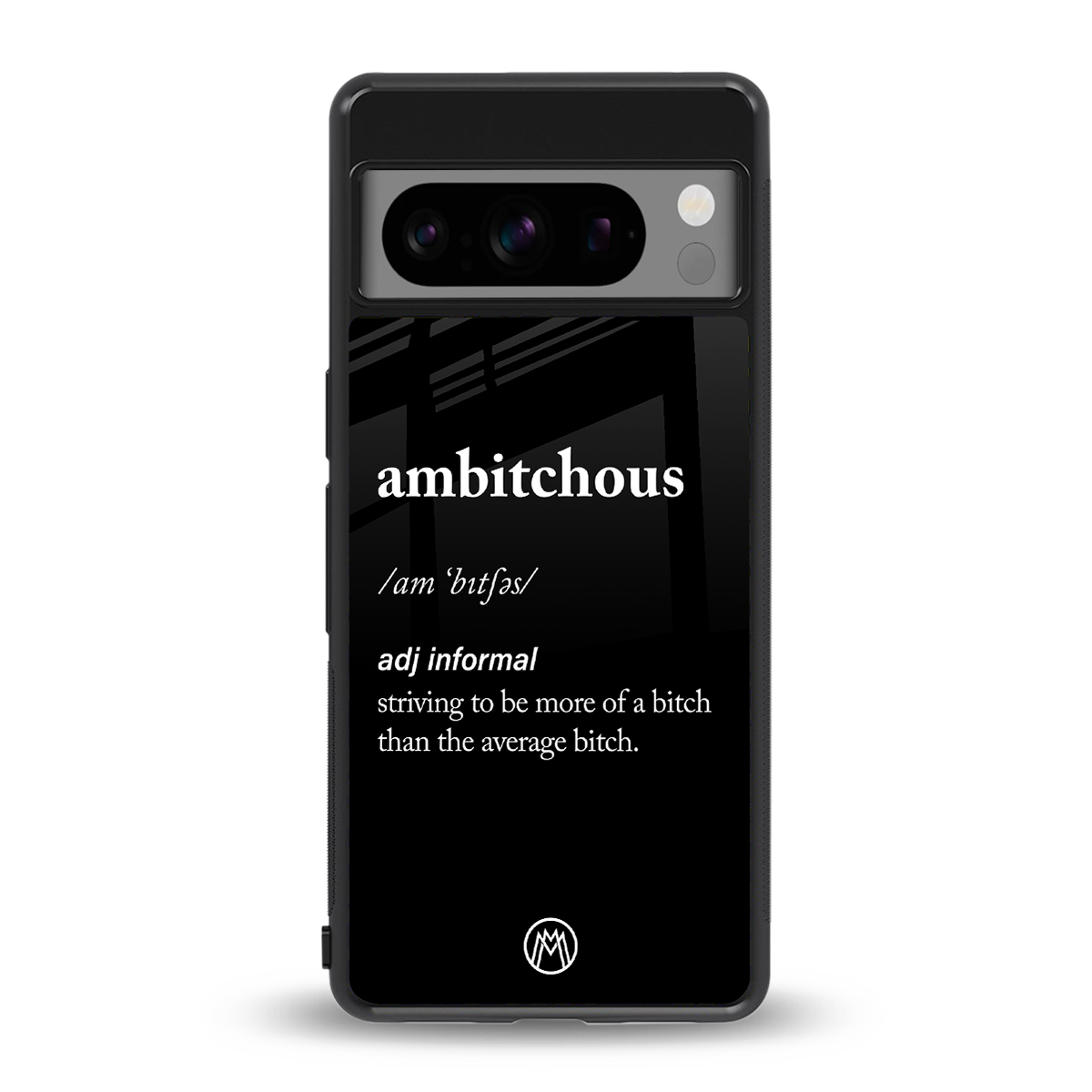 ambitchous back phone cover | glass case for google pixel 8 pro