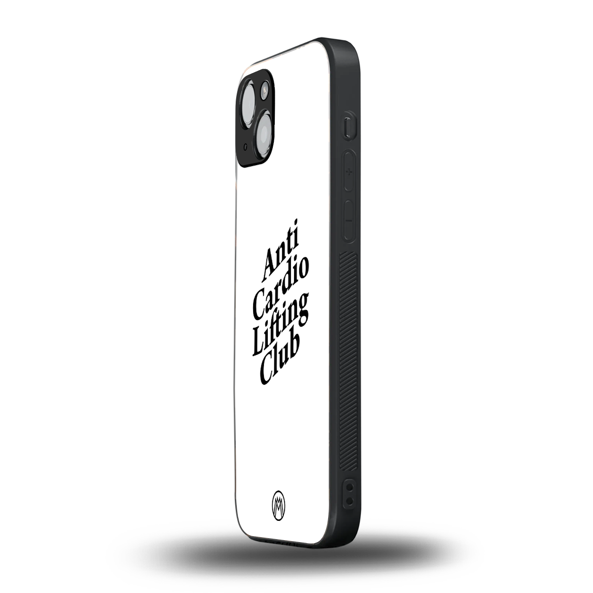 anti cardio lifting club back phone cover | glass case for iphone 15 plus
