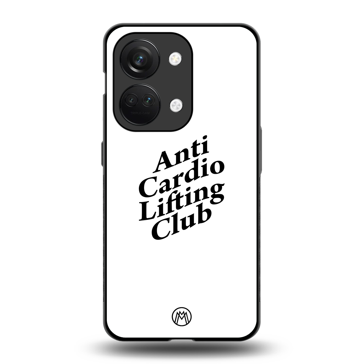 anti cardio lifting club back phone cover | glass case for oneplus nord 3