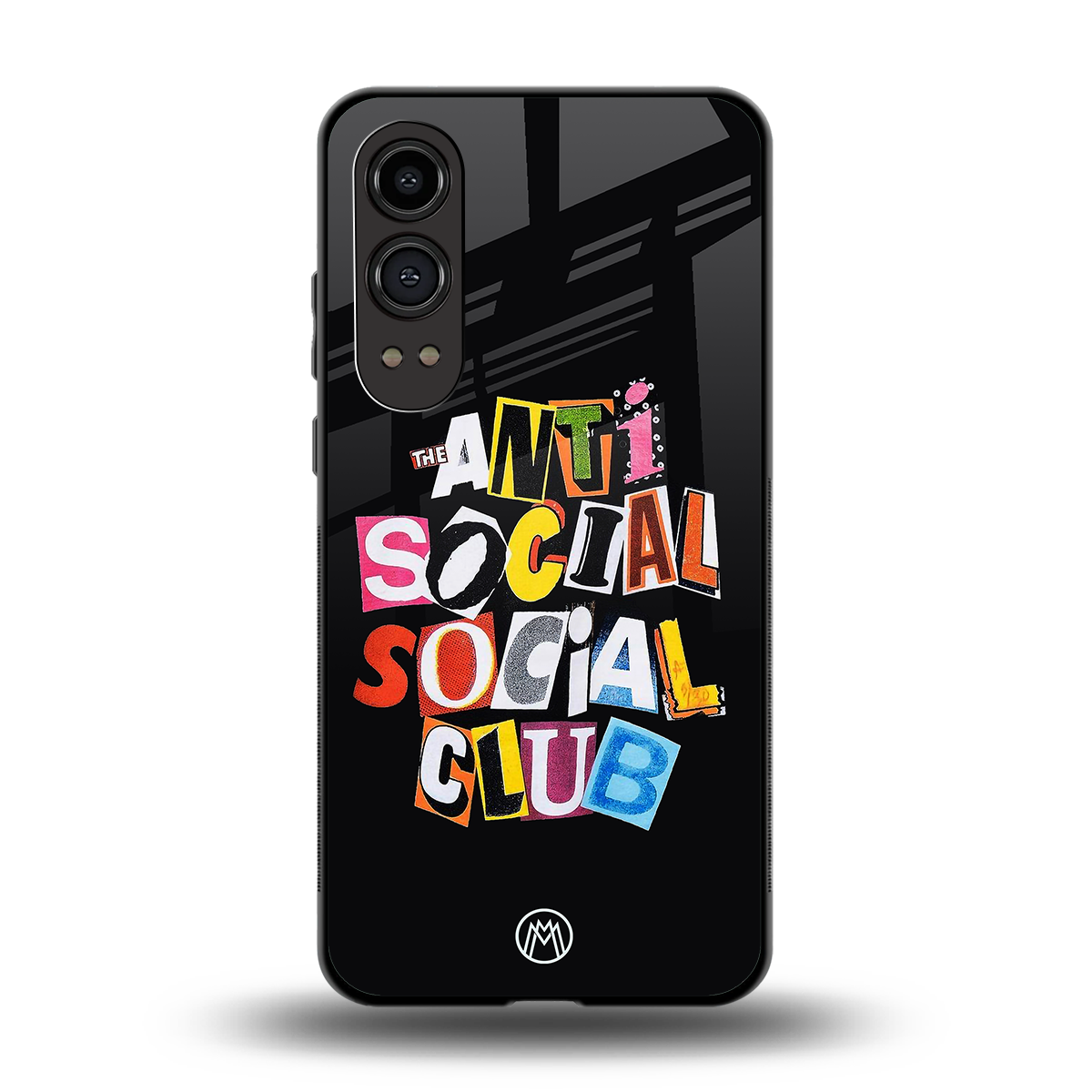 anti social club back phone cover | glass case for oneplus nord ce 4 lite