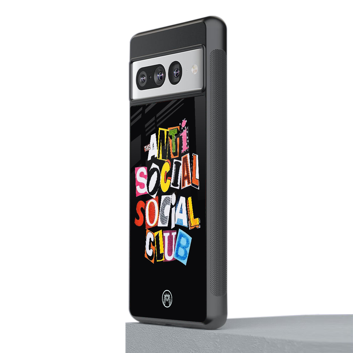 anti social club back phone cover | glass case for google pixel 7 pro