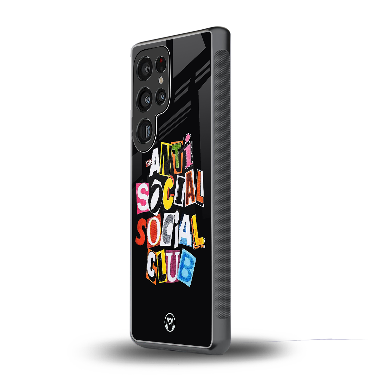 anti social club back phone cover | glass case for samsung galaxy s25 ultra