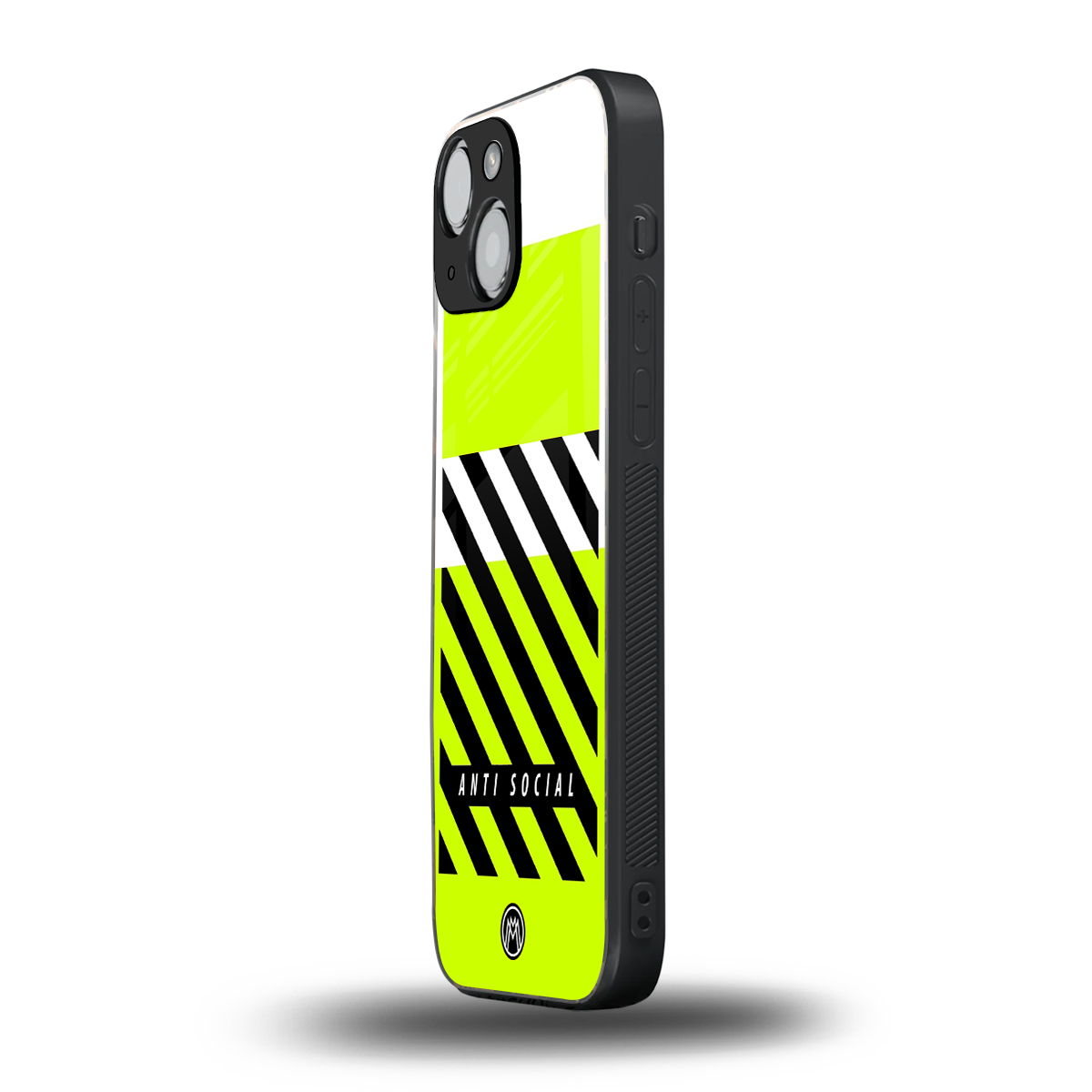 anti social back phone cover | glass case for iphone 13 mini