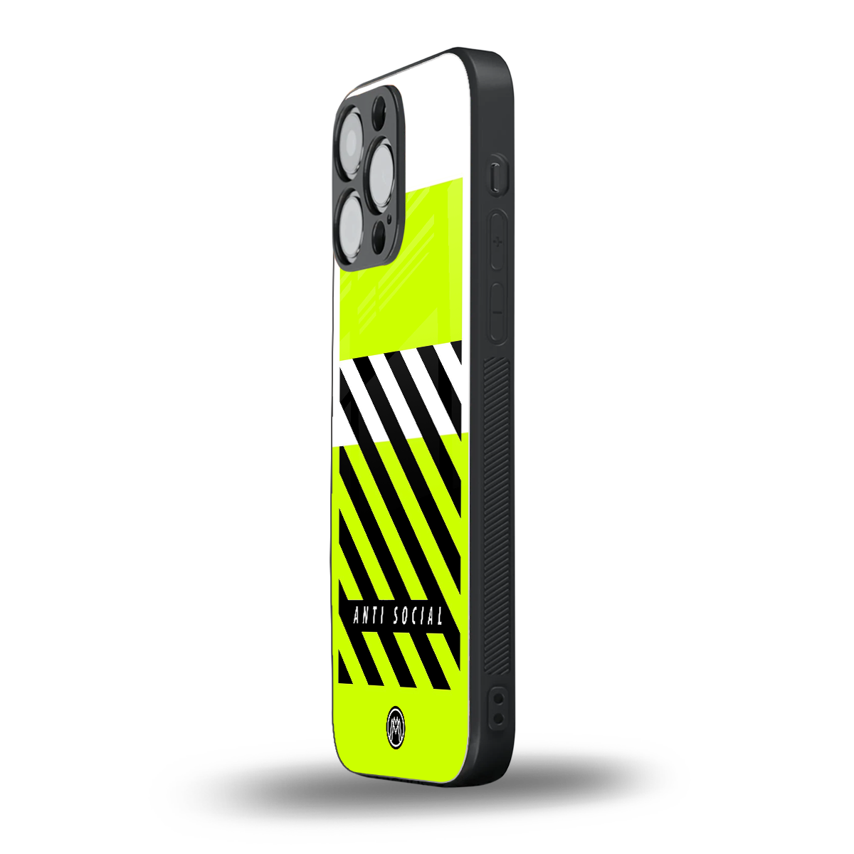 anti social back phone cover | glass case for iphone 14 pro max