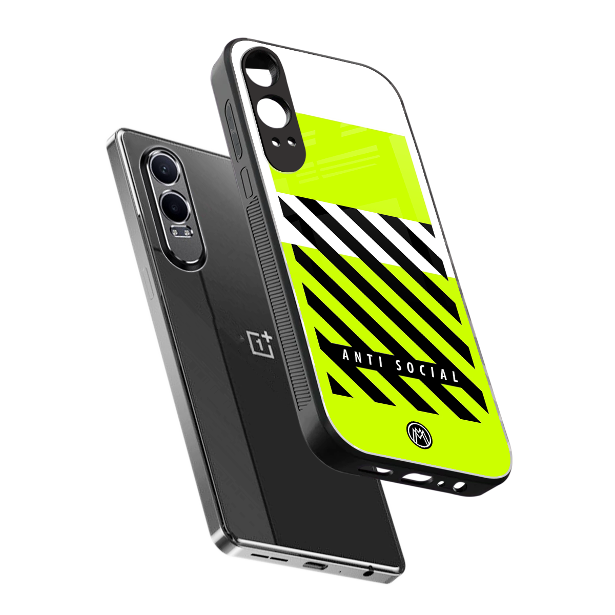 anti social back phone cover | glass case for oneplus nord ce 4 lite