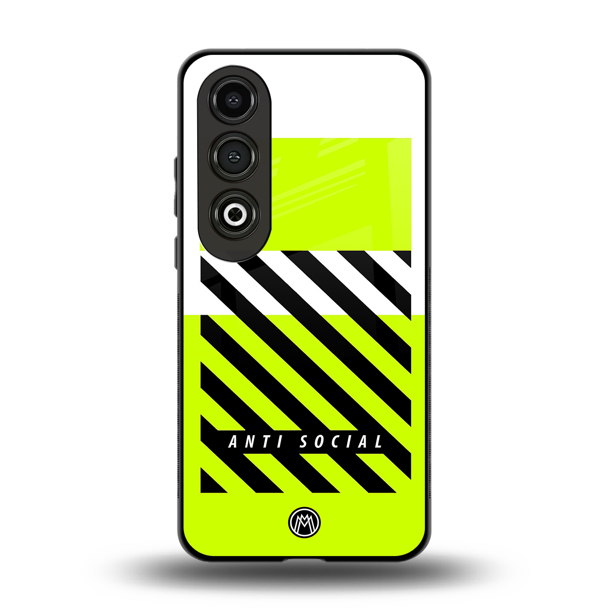 anti social back phone cover | glass case for oneplus nord ce 4