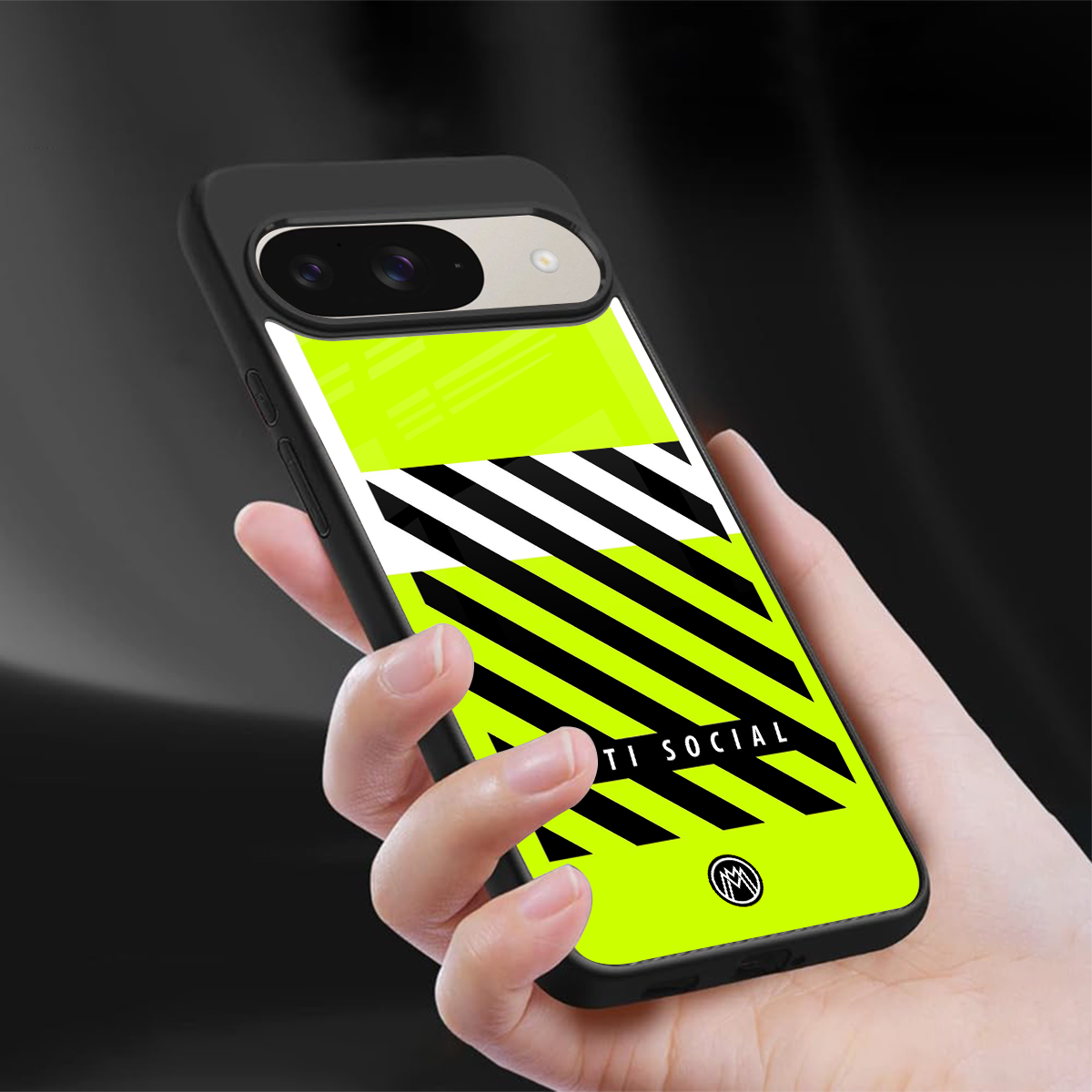 anti social back phone cover | glass case for google pixel 9