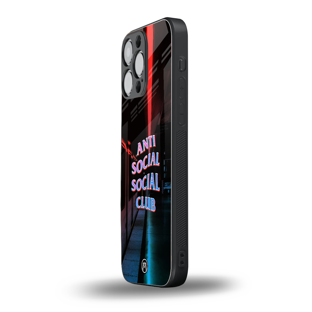 anti social social club back phone cover | glass case for iphone 14 pro max