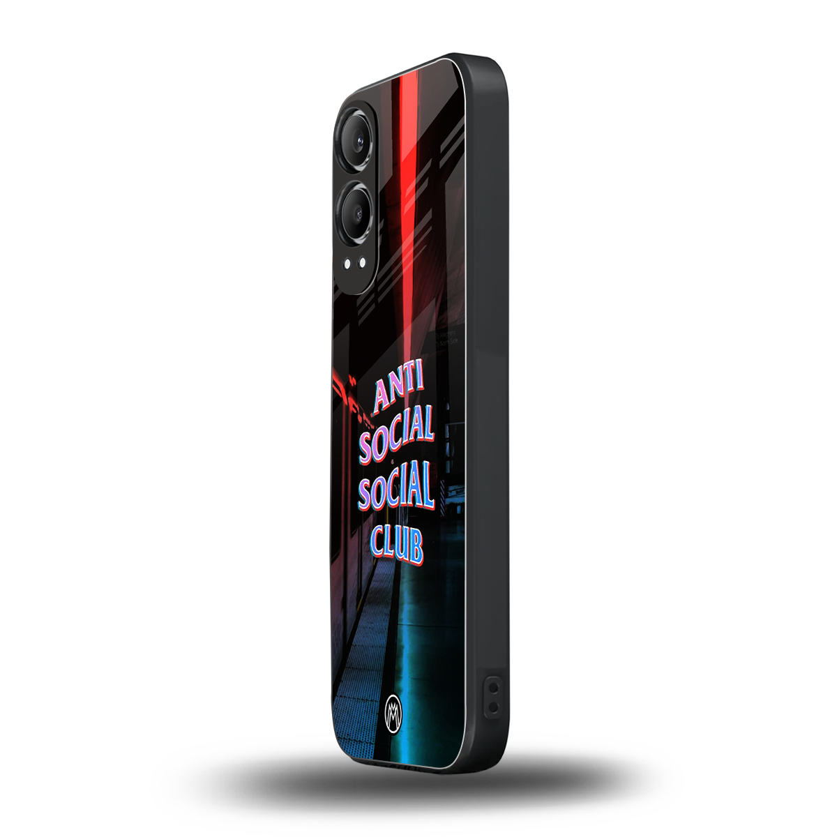 anti social social club back phone cover | glass case for oneplus nord ce 4 lite