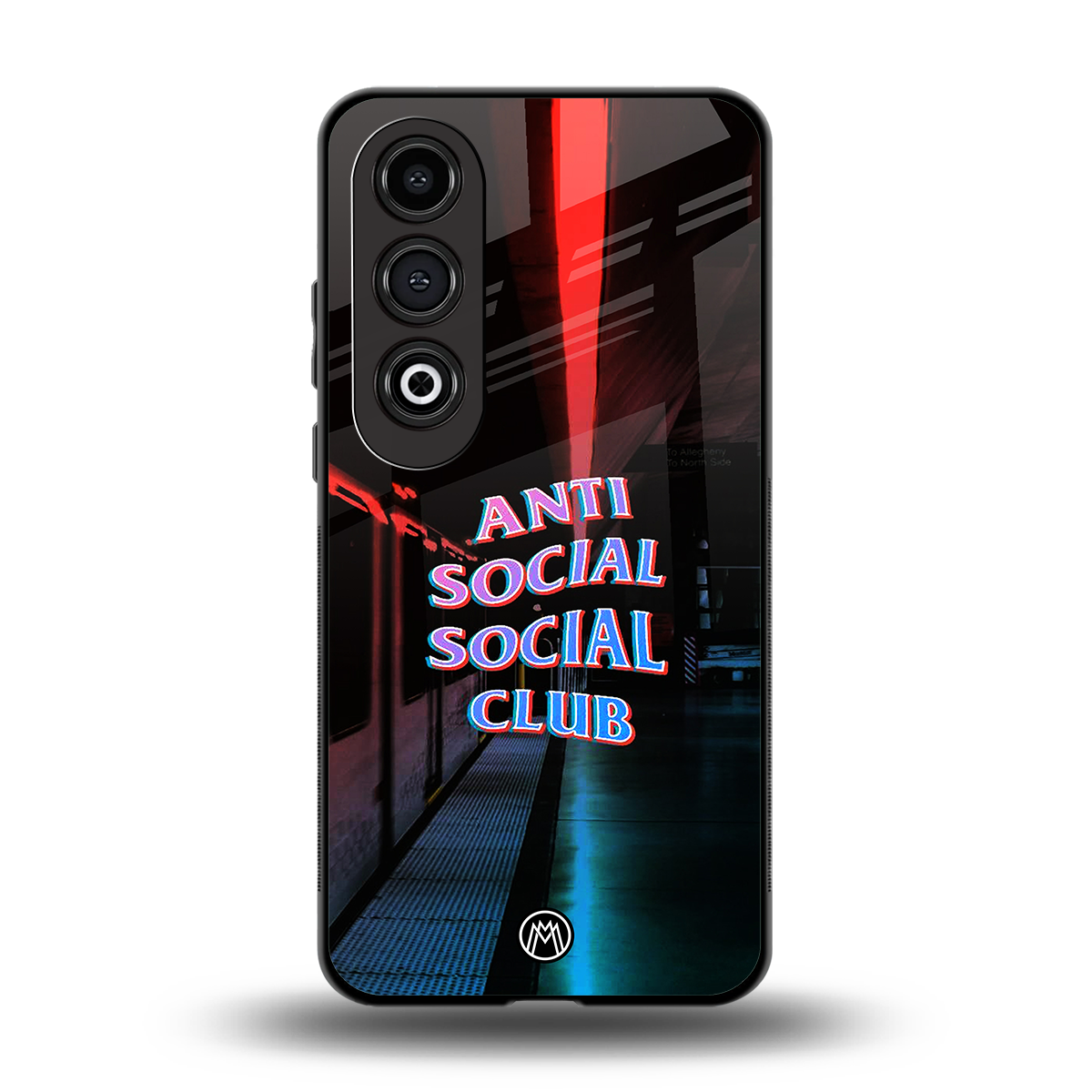 anti social social club back phone cover | glass case for oneplus nord ce 4