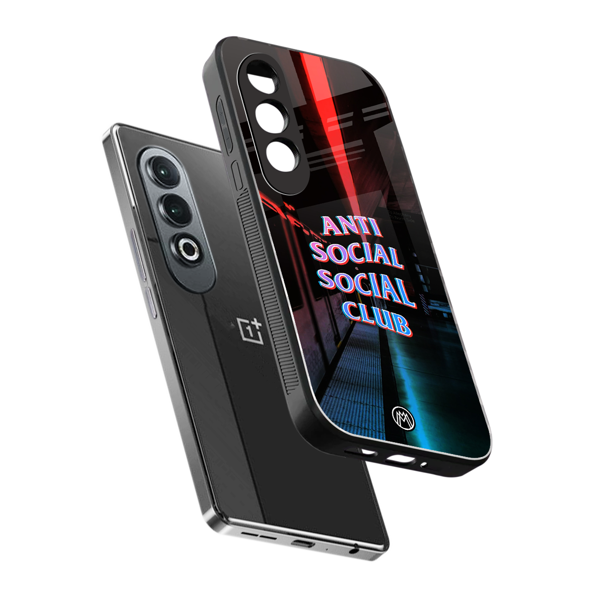 anti social social club back phone cover | glass case for oneplus nord ce 4