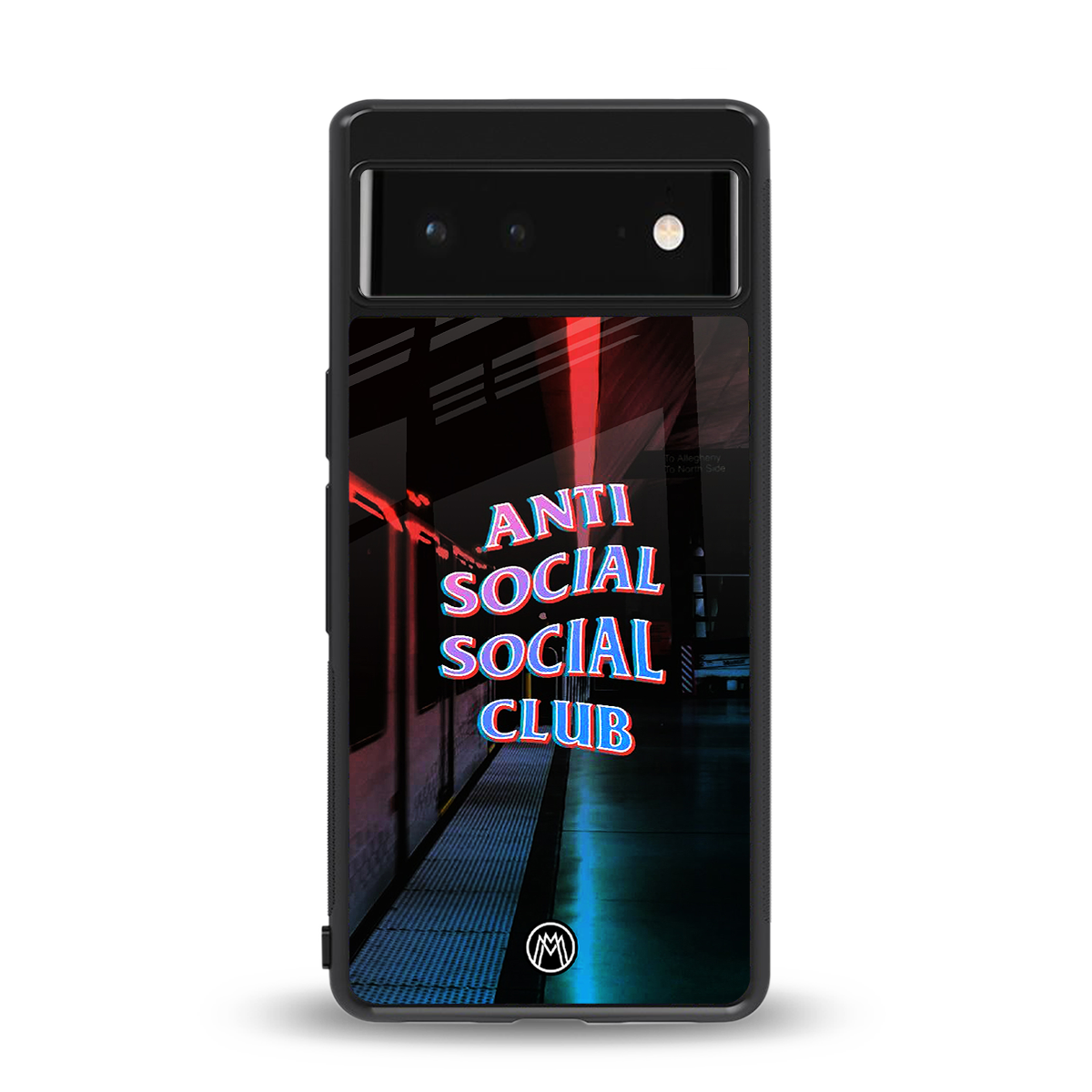 anti social social club back phone cover | glass case for Google Pixel 6A