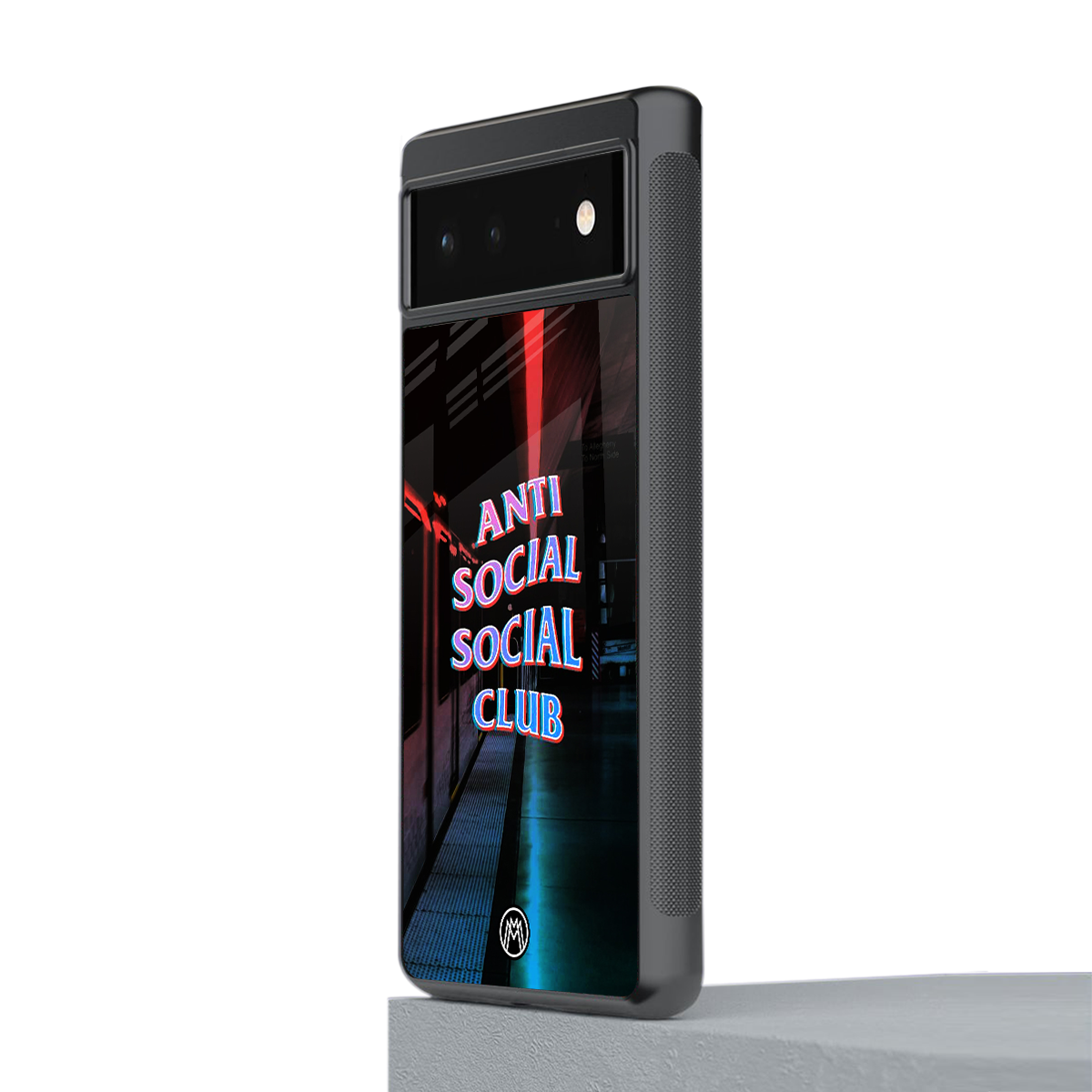 anti social social club back phone cover | glass case for Google Pixel 6A