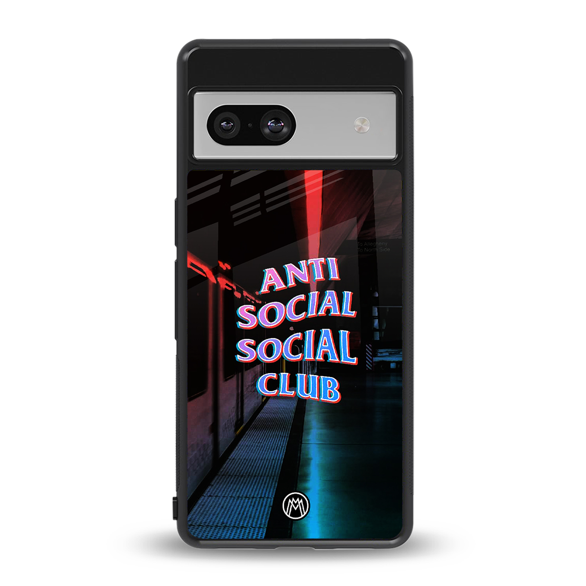 anti social social club back phone cover | glass case for Google Pixel 7A