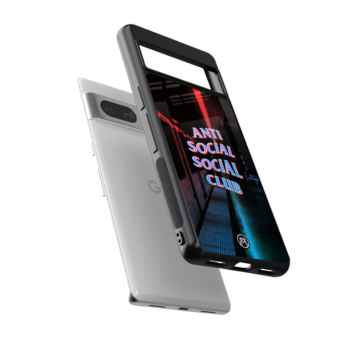 anti social social club back phone cover | glass case for Google Pixel 7A