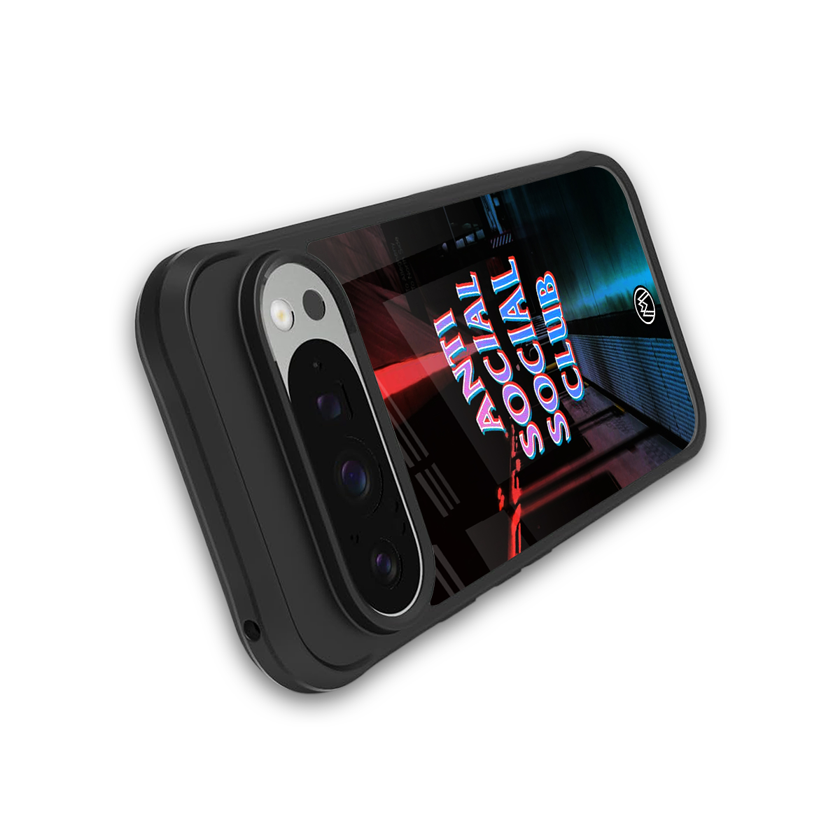 anti social social club back phone cover | glass case for google pixel 9 pro xl