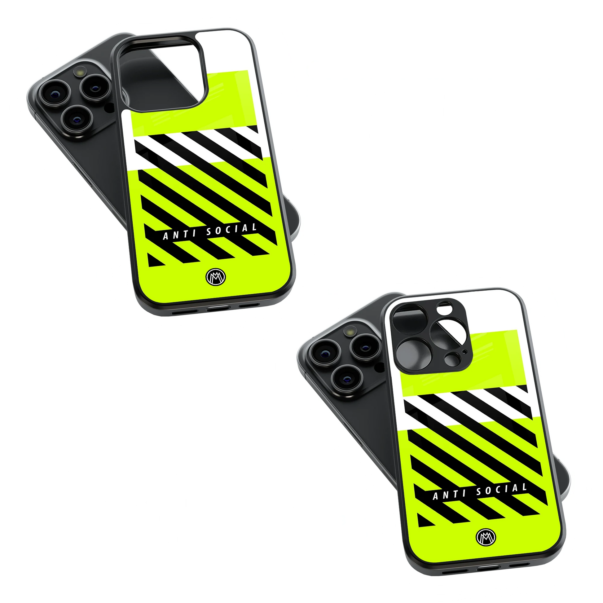 Trendy Glass Back Mobile Case for iPhone, Samsung, Redmi, OnePlus, Google Pixel, Motorola