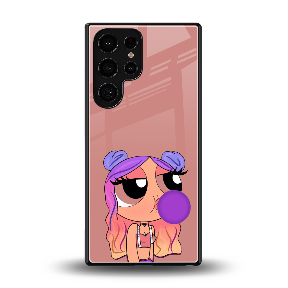 antique purple tote powerpuff girl back phone cover | glass case for samsung galaxy s25 ultra