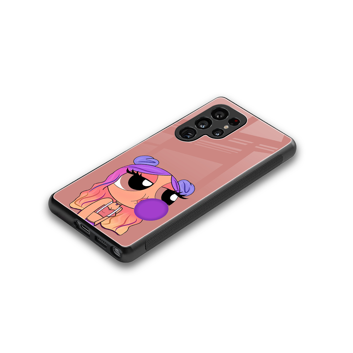 antique purple tote powerpuff girl back phone cover | glass case for samsung galaxy s25 ultra