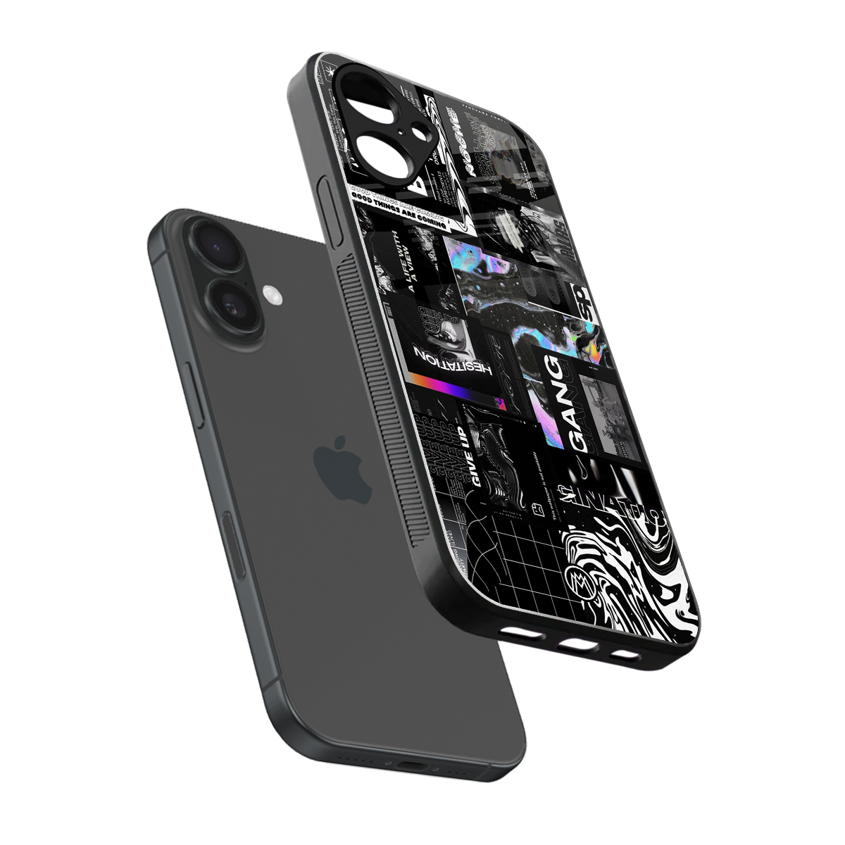 anxiety being back phone cover | glass case for iphone 16