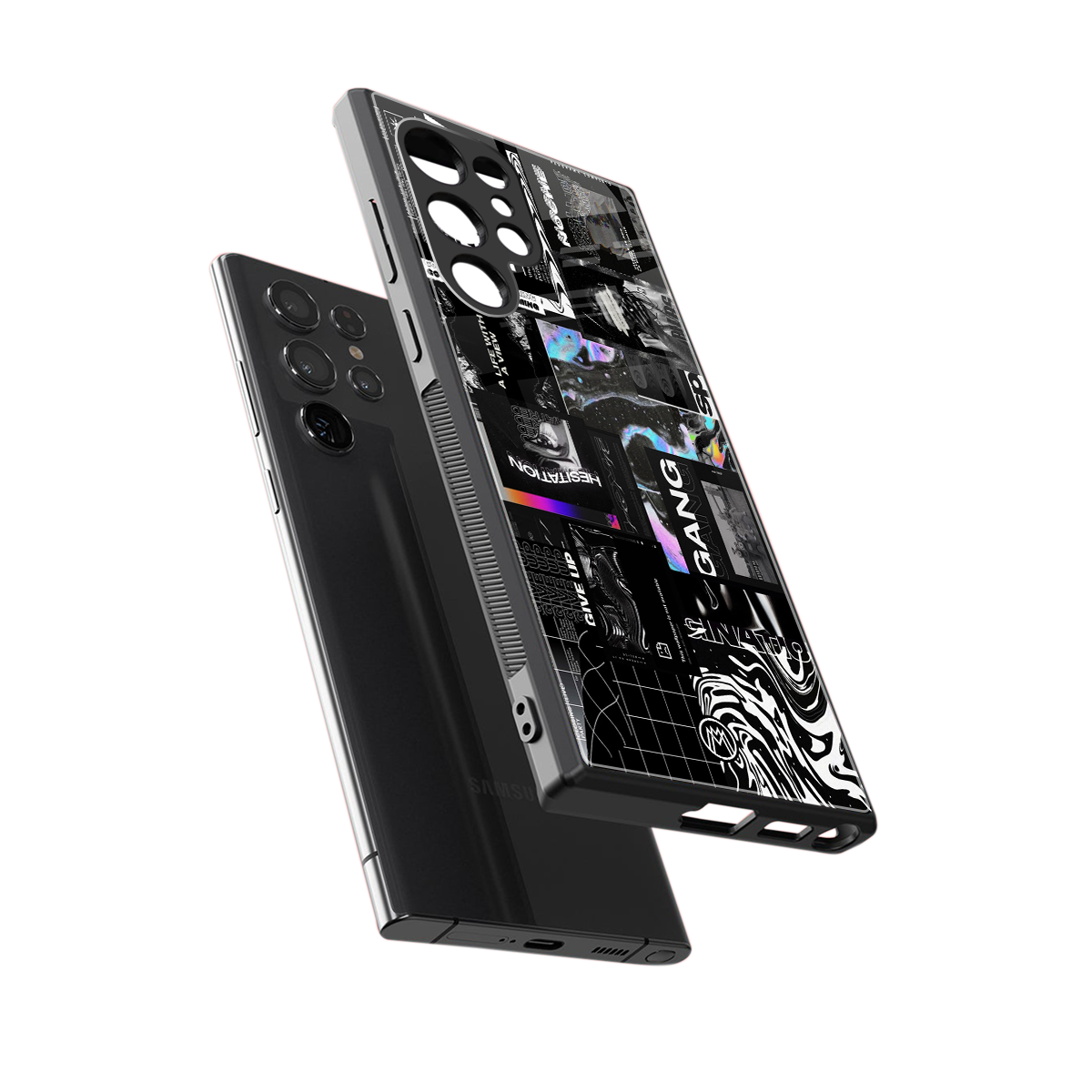 anxiety being back phone cover | glass case for samsung galaxy s23 ultra