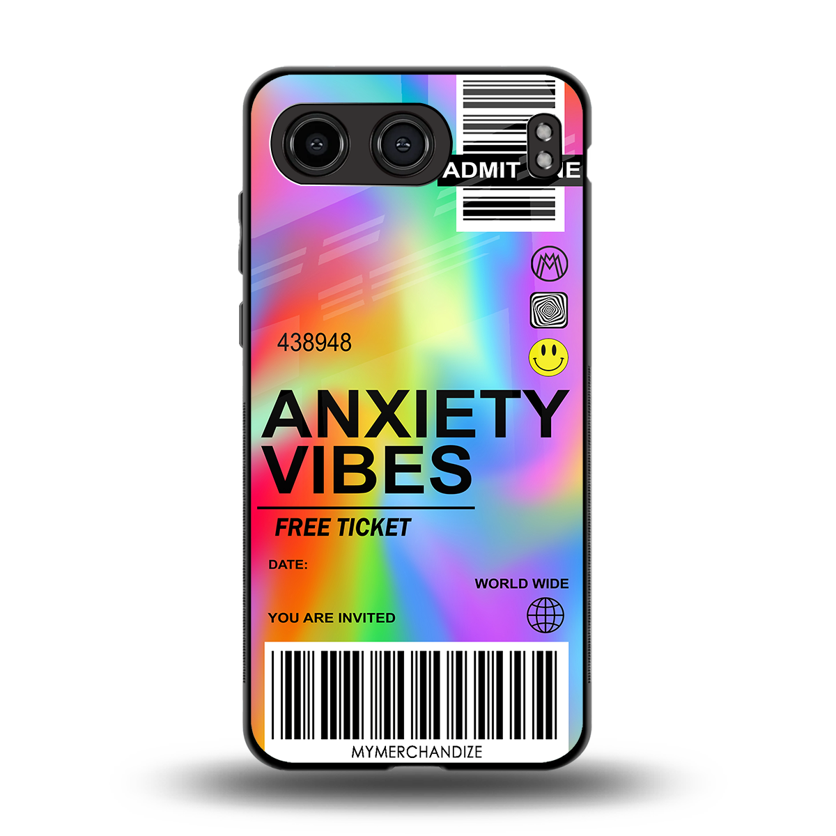 anxiety vibes back phone cover | glass case for oneplus nord 4