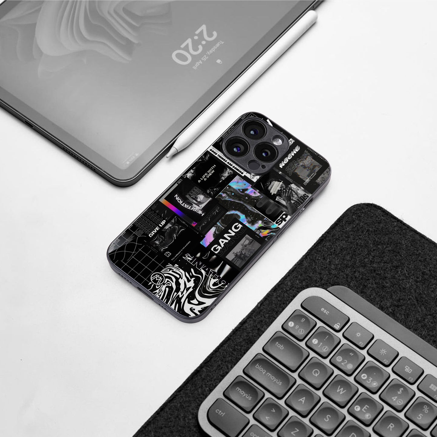 anxiety being back phone cover | glass case for iphone 16 pro max