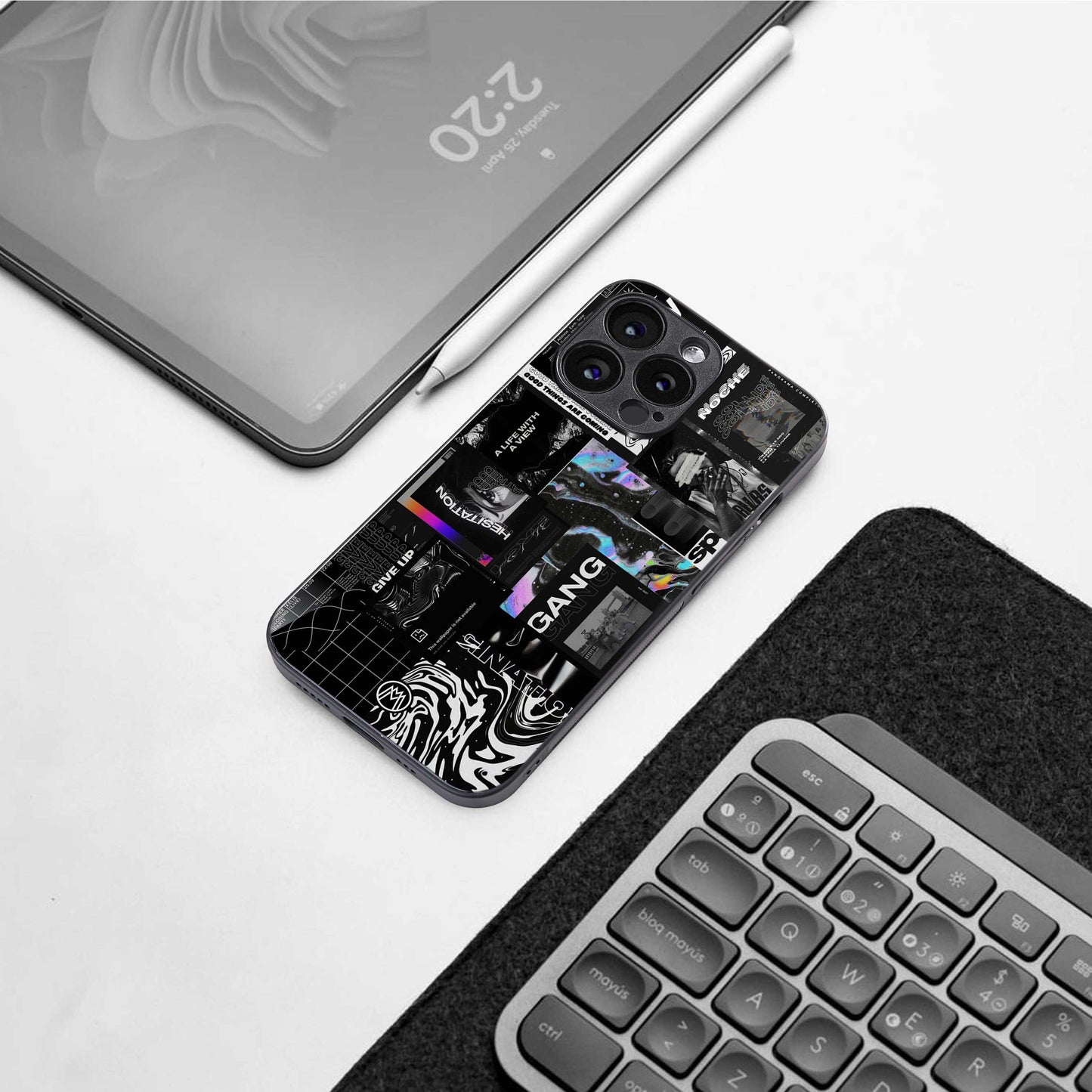 anxiety being back phone cover | glass case for samsung galaxy s23 ultra