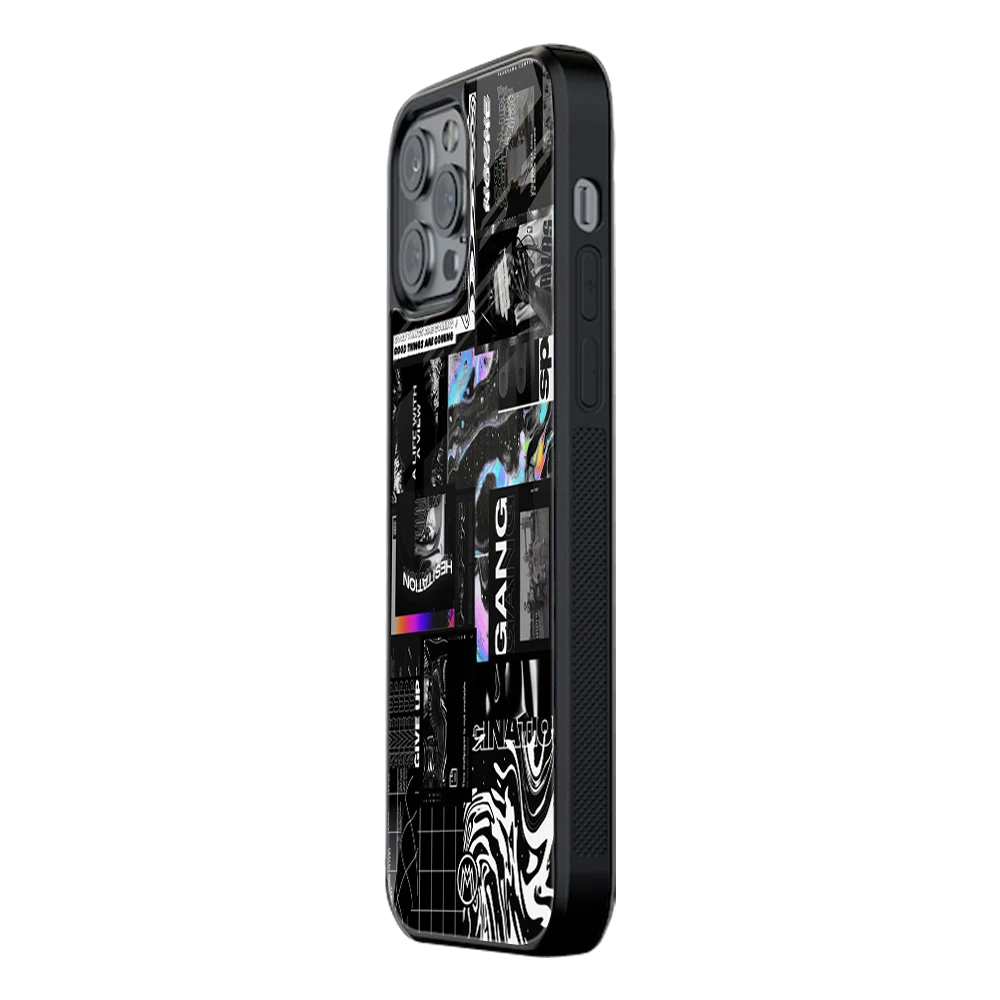 Slim Glass Back Phone Case for Multiple Brands โ iPhone, Samsung, Redmi, OnePlus, Oppo, Vivo