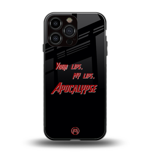 apocalypse back phone cover | glass case for iphone 14 pro max
