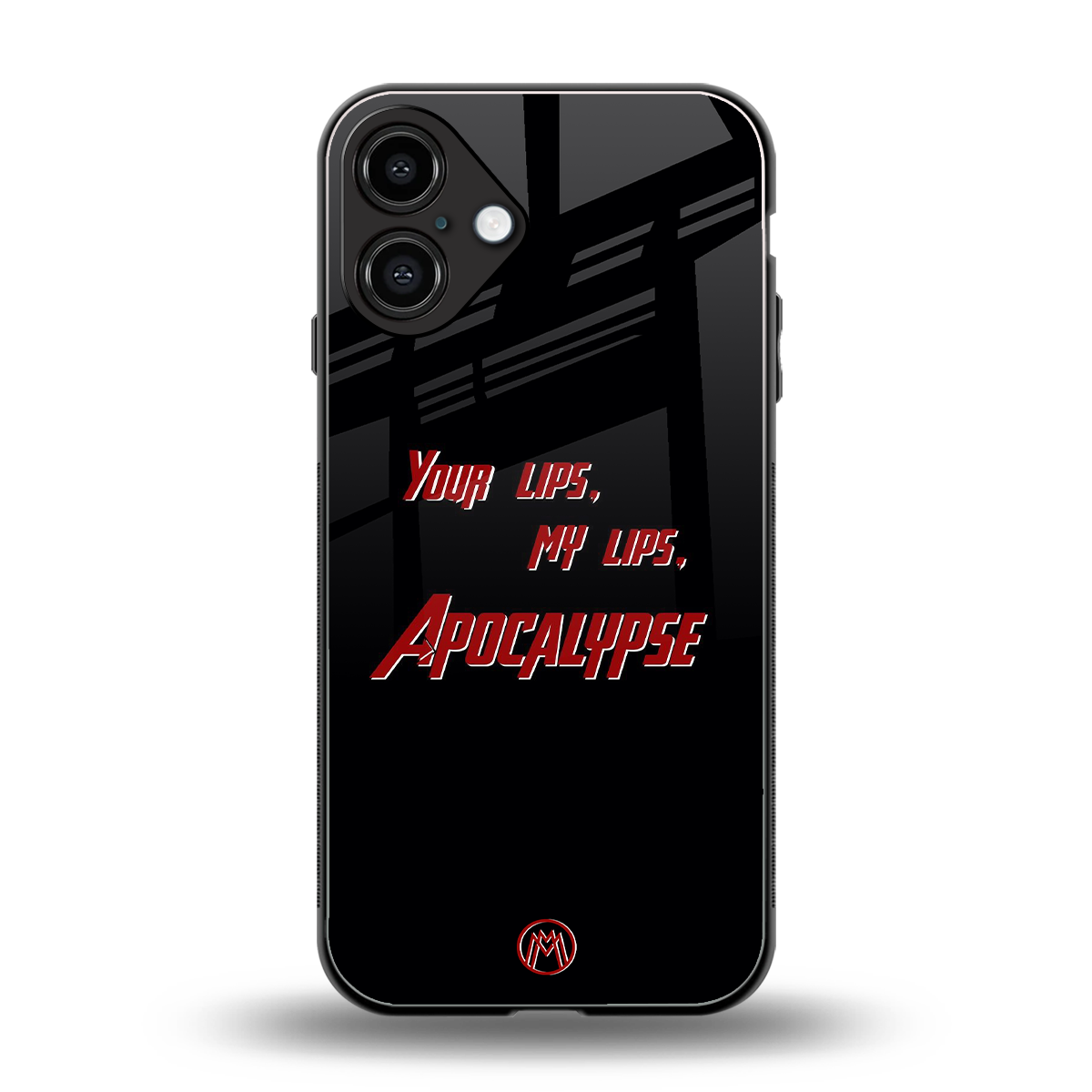 apocalypse back phone cover | glass case for iphone 16 plus