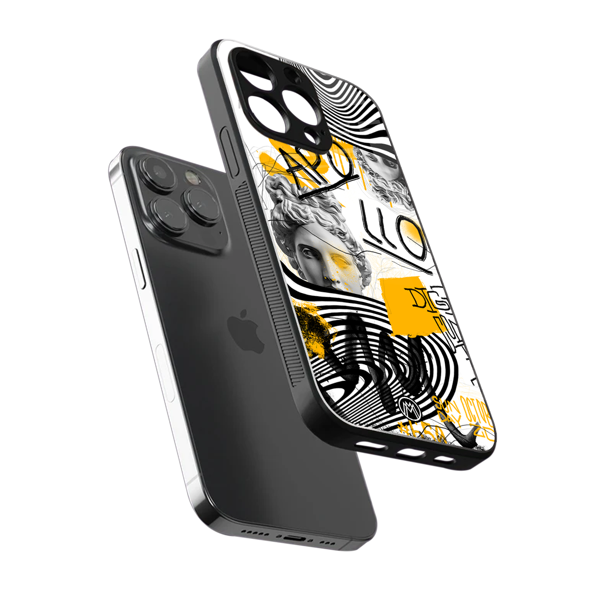 apollo project back phone cover | glass case for iphone 14 pro