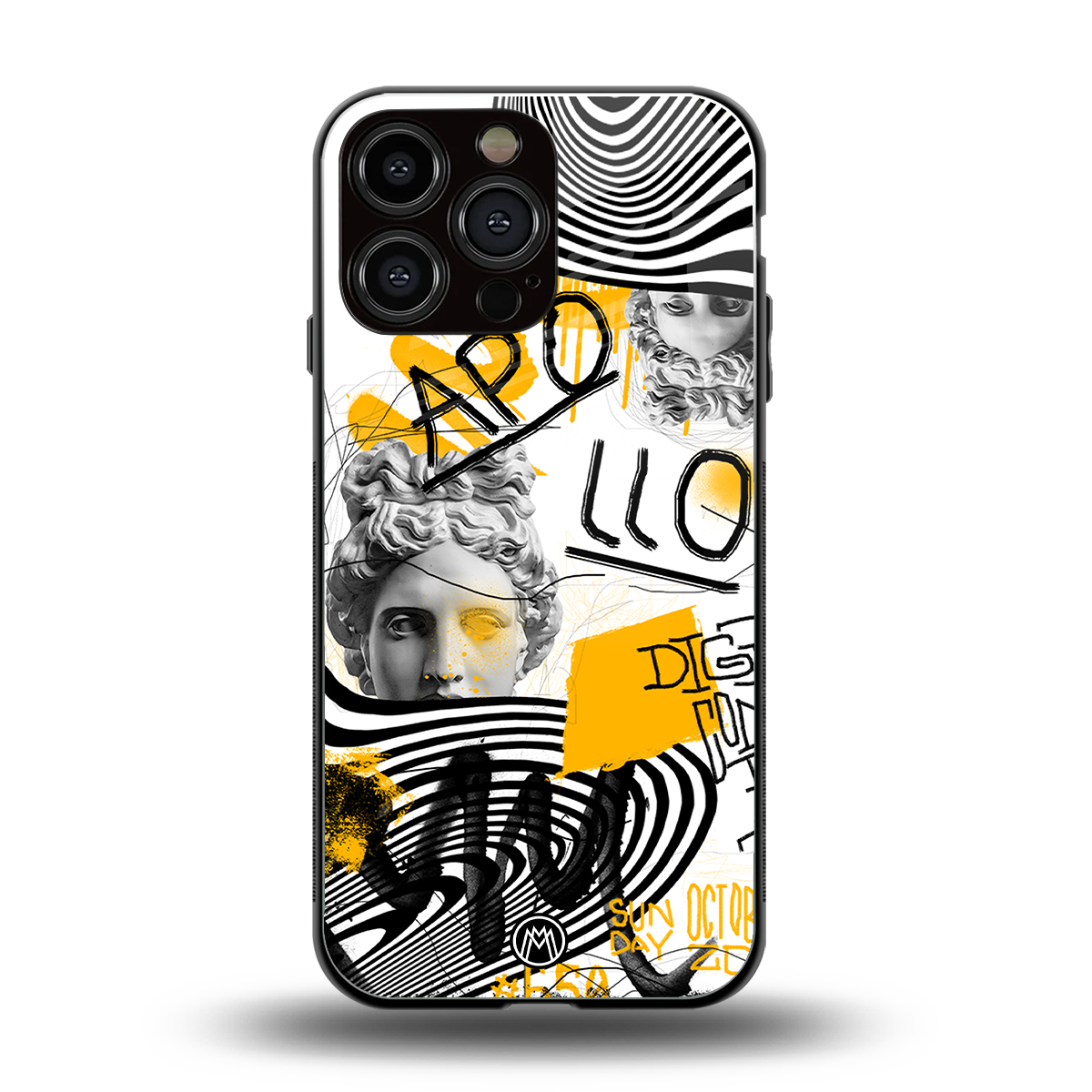 apollo project back phone cover | glass case for iphone 16 pro max