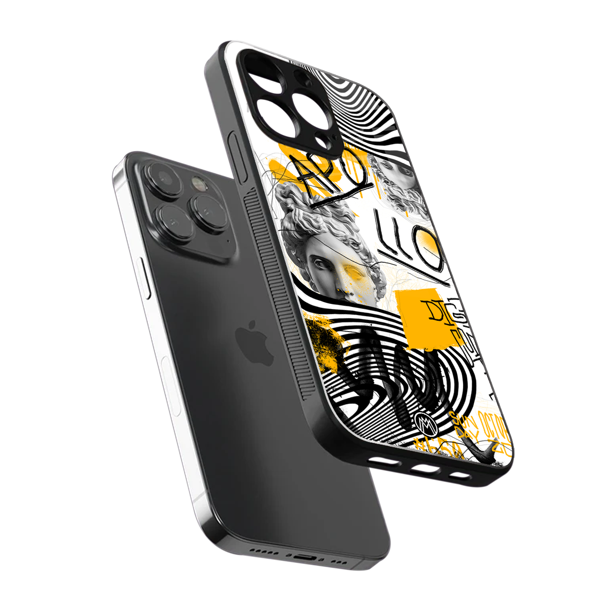 apollo project back phone cover | glass case for iphone 16 pro max