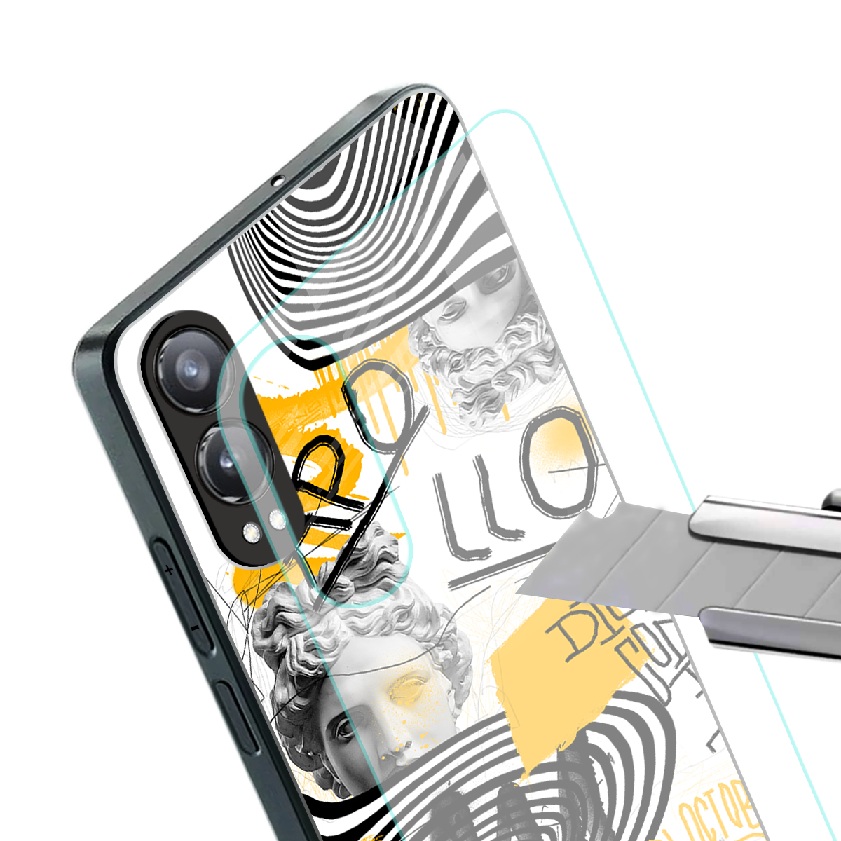 apollo project back phone cover | glass case for oneplus nord ce 4 lite
