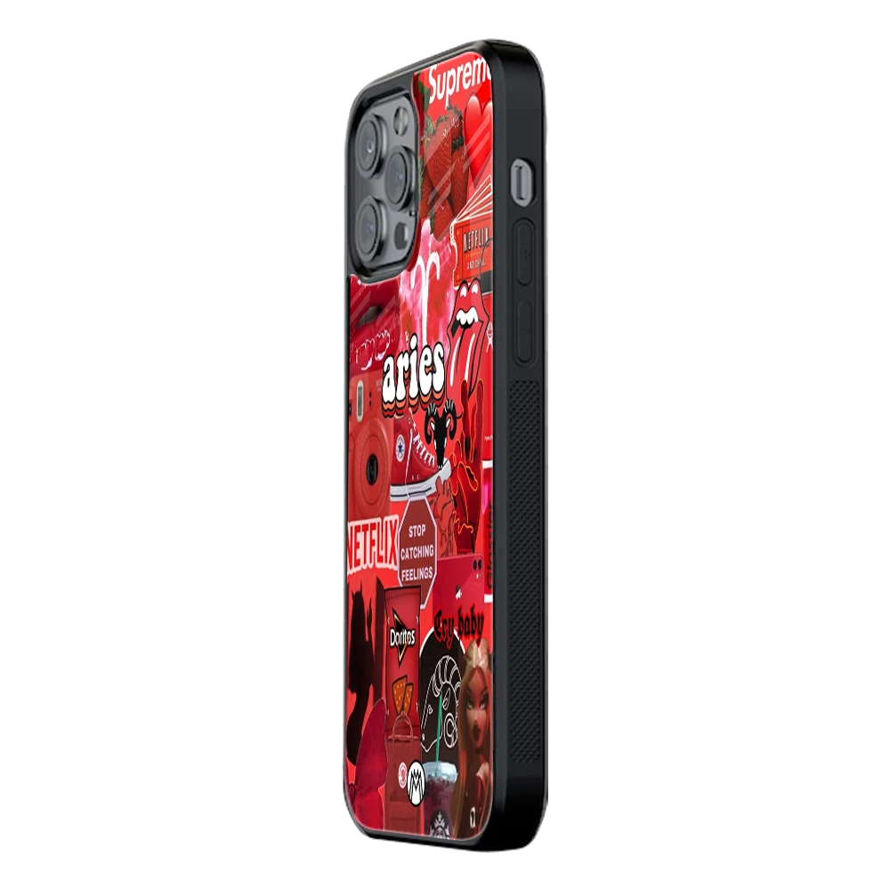 Slim Glass Back Phone Case for Multiple Brands โ iPhone, Samsung, Redmi, OnePlus, Oppo, Vivo