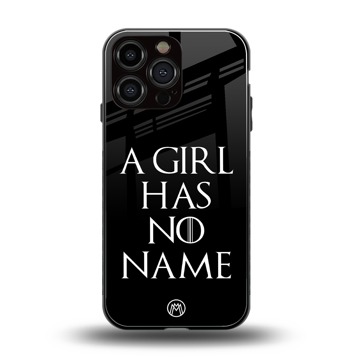 arya stark back phone cover | glass case for iphone 16 pro max