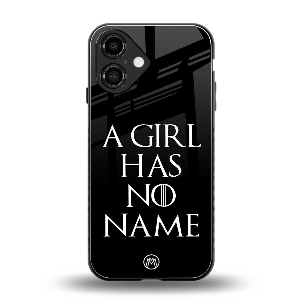 arya stark back phone cover | glass case for iphone 16