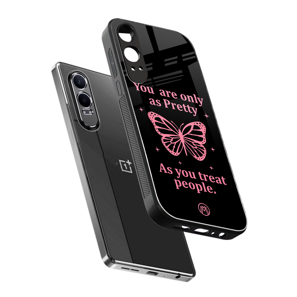 as pretty as you treat people back phone cover | glass case for oneplus nord ce 4 lite