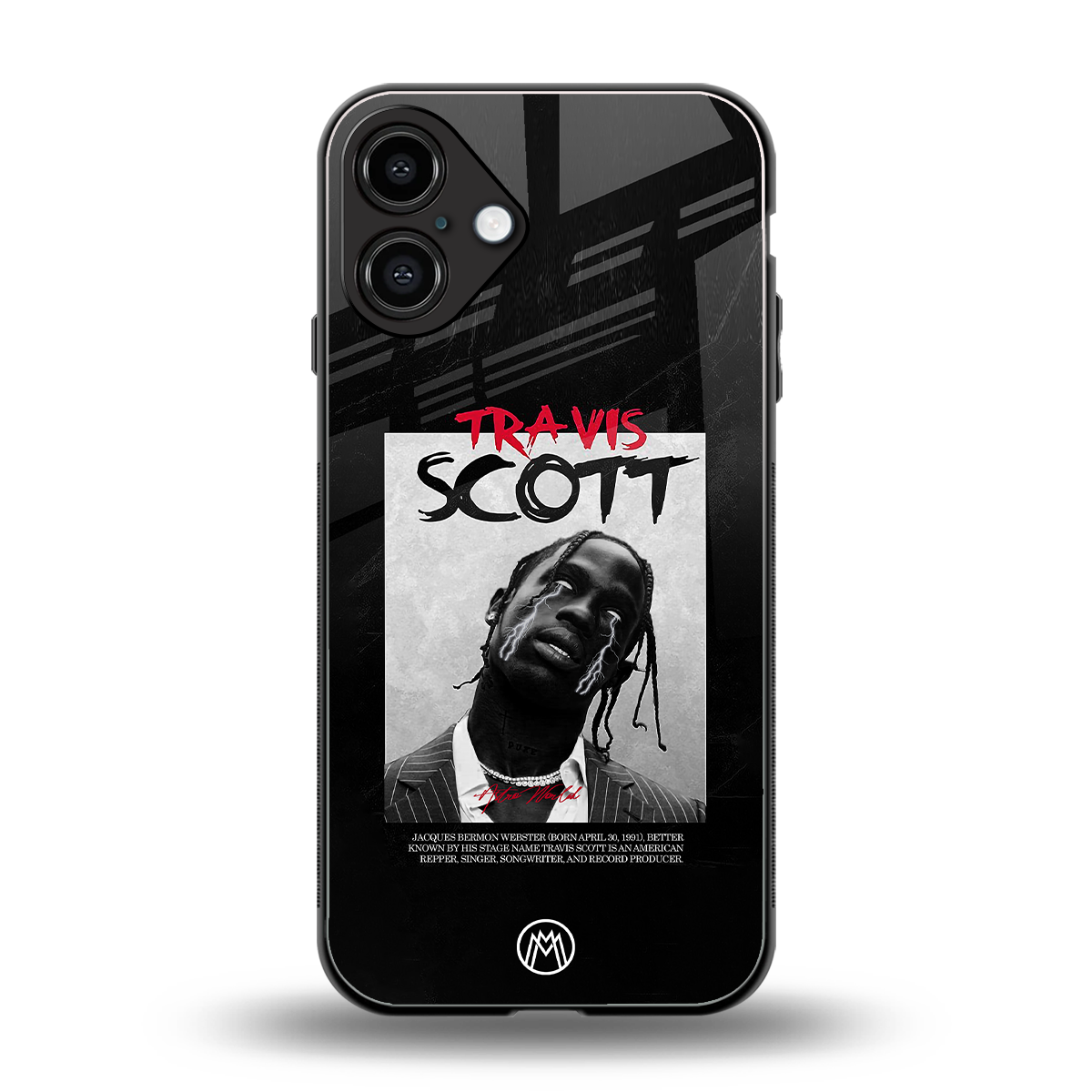 astro world back phone cover | glass case for iphone 16 plus