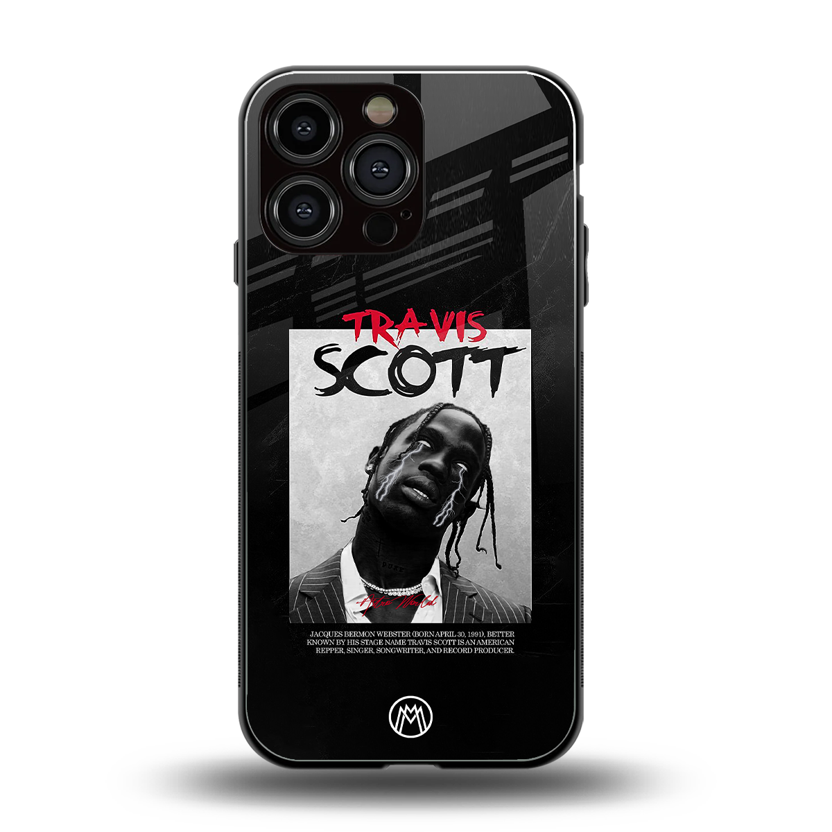 astro world back phone cover | glass case for iphone 16 pro max