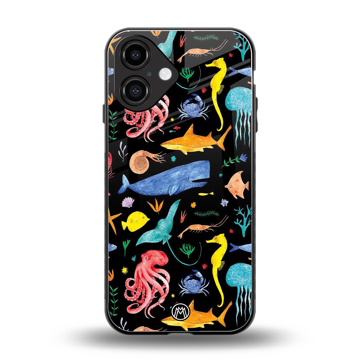 atomic ocean back phone cover | glass case for iphone 16