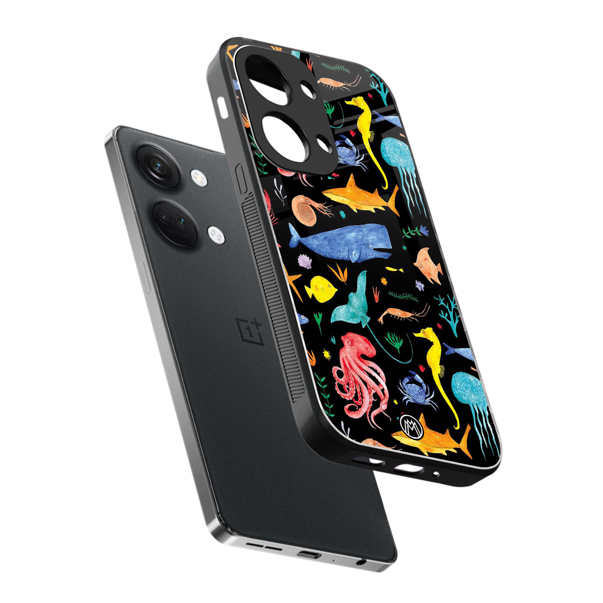 atomic ocean back phone cover | glass case for oneplus nord 3
