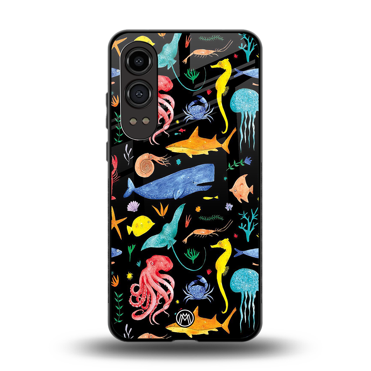 atomic ocean back phone cover | glass case for oneplus nord ce 4 lite